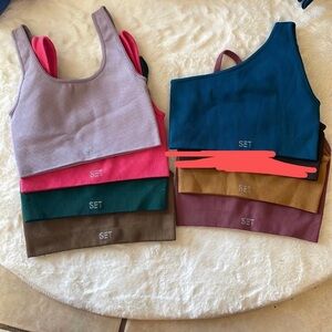 Set active one shoulder bras